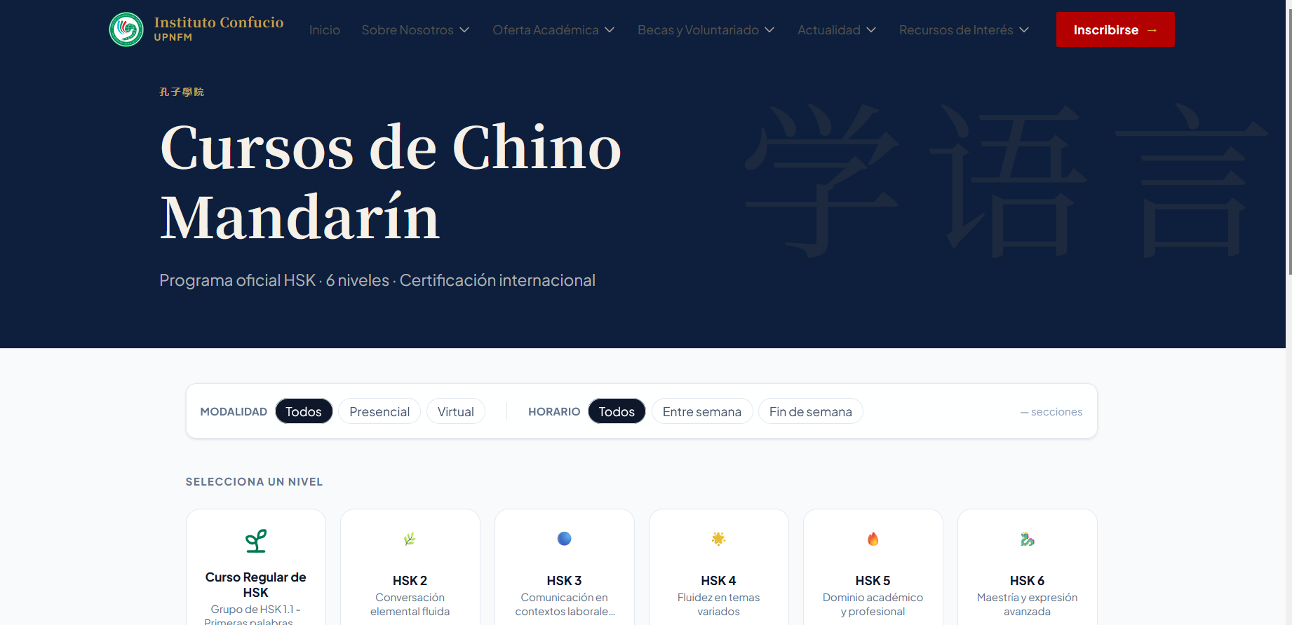 IC_UPNFM – Vista del sitio